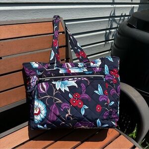 Vera Bradley Mayfair in Bloom Work Tote Bag in Performance Twill
